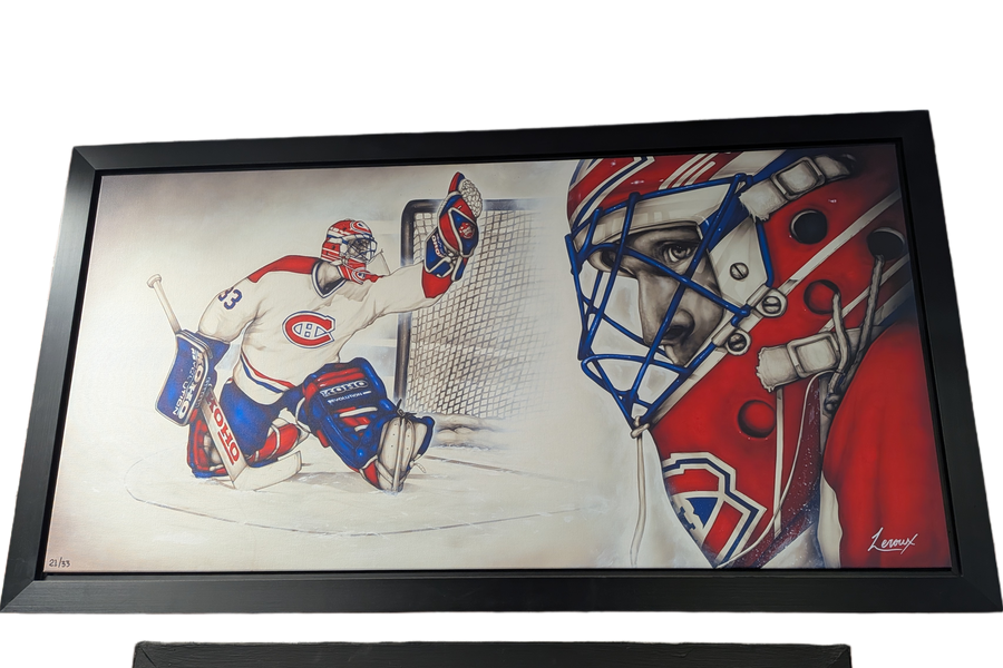 CADRE Patrick Roy Canadiens MTL canvas - Leroux /33 40X28