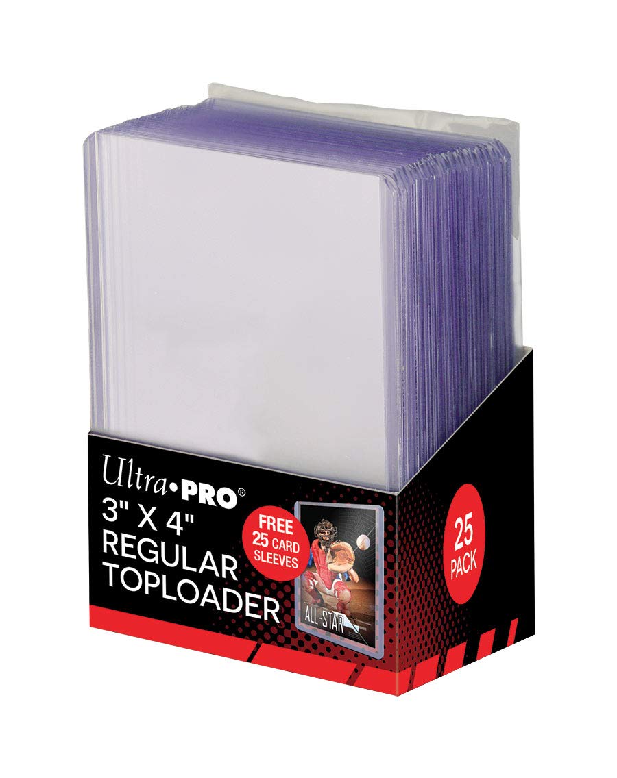 ULTRA PRO 3X4 REGULAR TOP LOADER FREE 25 PENNY SLEEVES