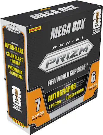 PANINI 2026 WORLD CUP SOCCER PRIZM MEGA BOX