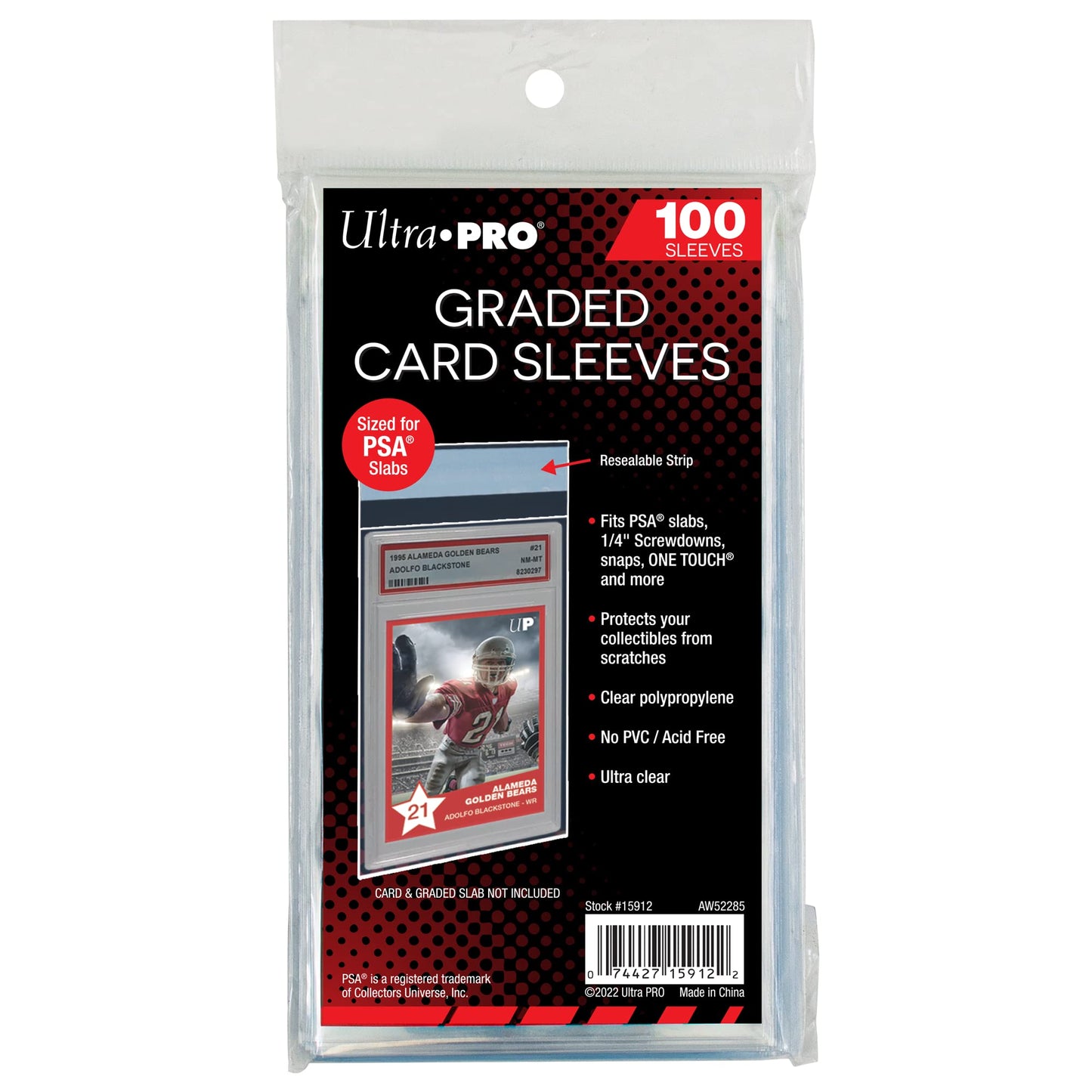 ULTRA PRO GRADED CARD SLEEVES 100 SLEEVES
