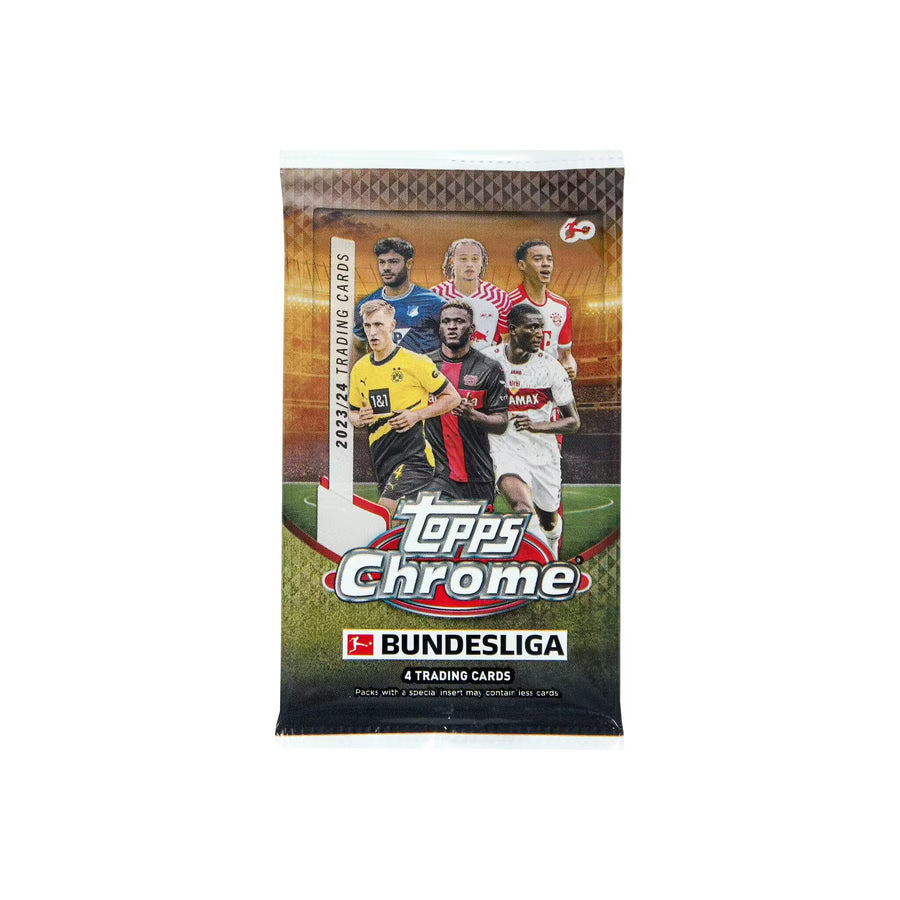 2023-24 TOPPS CHROME BUNDESLIGA SOCCER HOBBY PACK