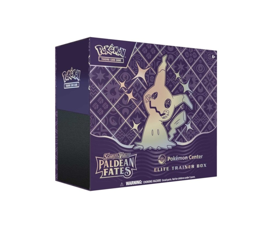POKEMON ETB SCARLET & VIOLET PALDEAN FATES POKEMON CENTER