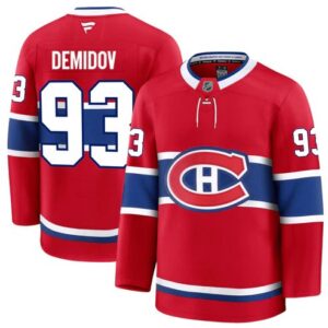 JERSEY NHL IVAN DEMIDOV FANATICS L/XL ENFANT ROUGE