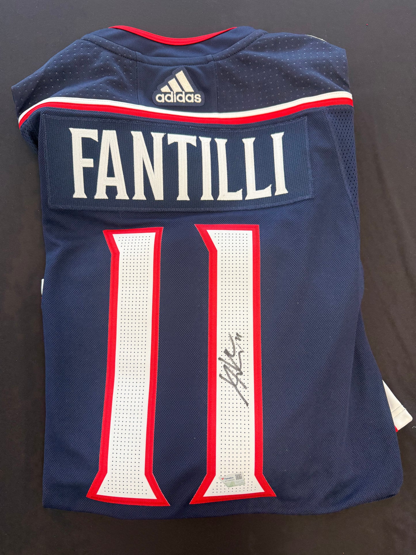 JERSEY NHL ADIDAS AUTOGRAPH ADAM FANTILLI GRANDEUR 52