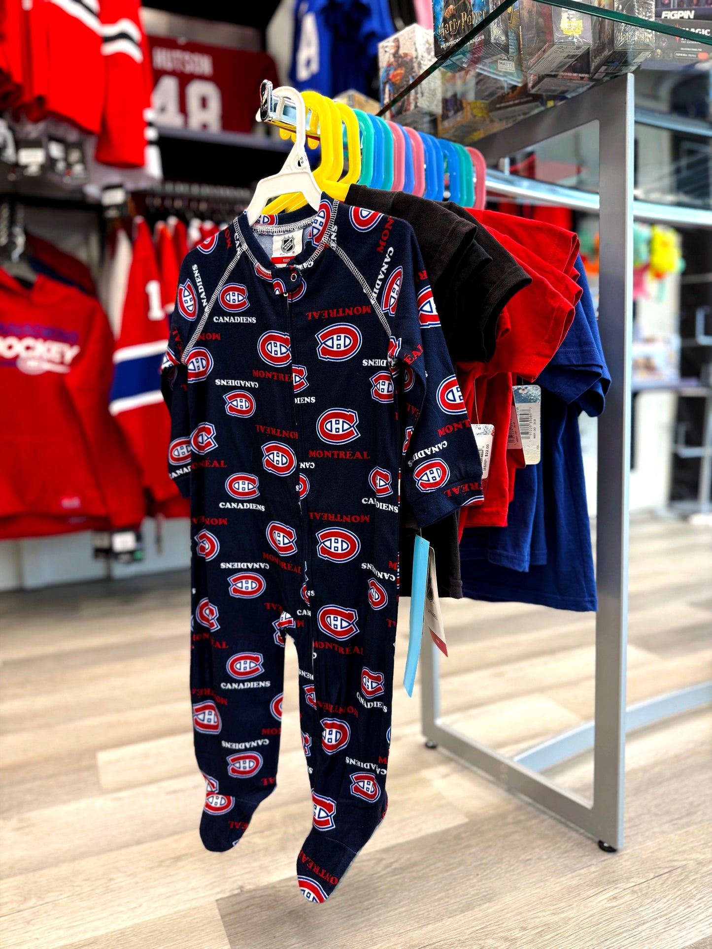 PYJAMA BÉBÉ CANADIENS ONE-PIECE BLEU 18MOIS