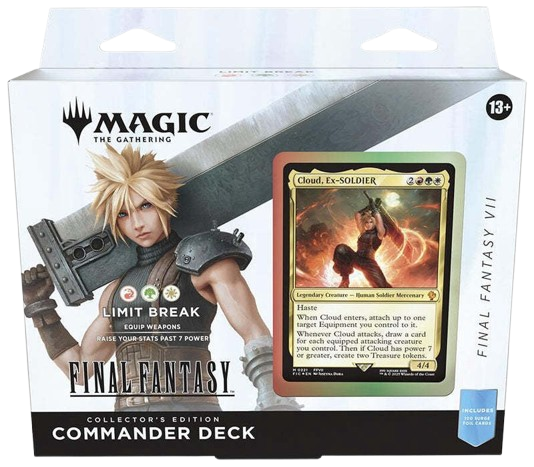 MTG FINAL FANTASY LIMIT BREAK COMMANDER DECK COLLECTOR'S EDITION