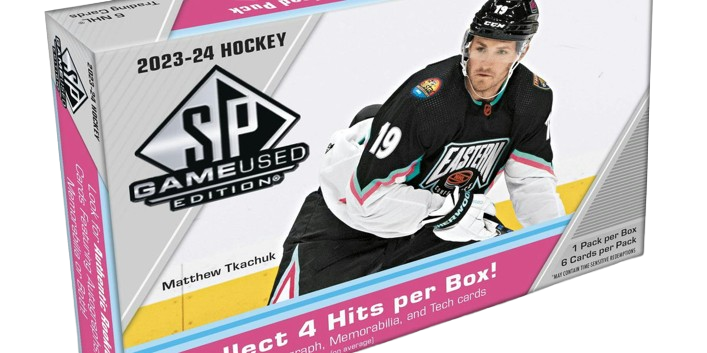 2023-24 UPPER DECK SP GAME USED HOCKEY HOBBY BOX