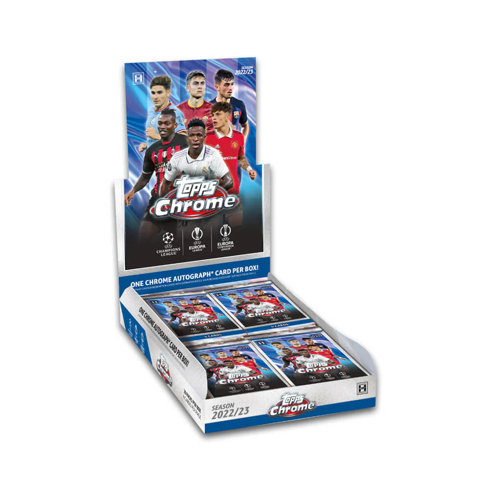 2022-23 TOPPS CHROME UEFA CLUB COMPETITION SOCCER HOBBY BOX