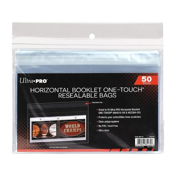 ULTRA PRO HORIZONTAL BOOCKLET ONE-TOUCH RESEALABLE BAGS 50 BAGS