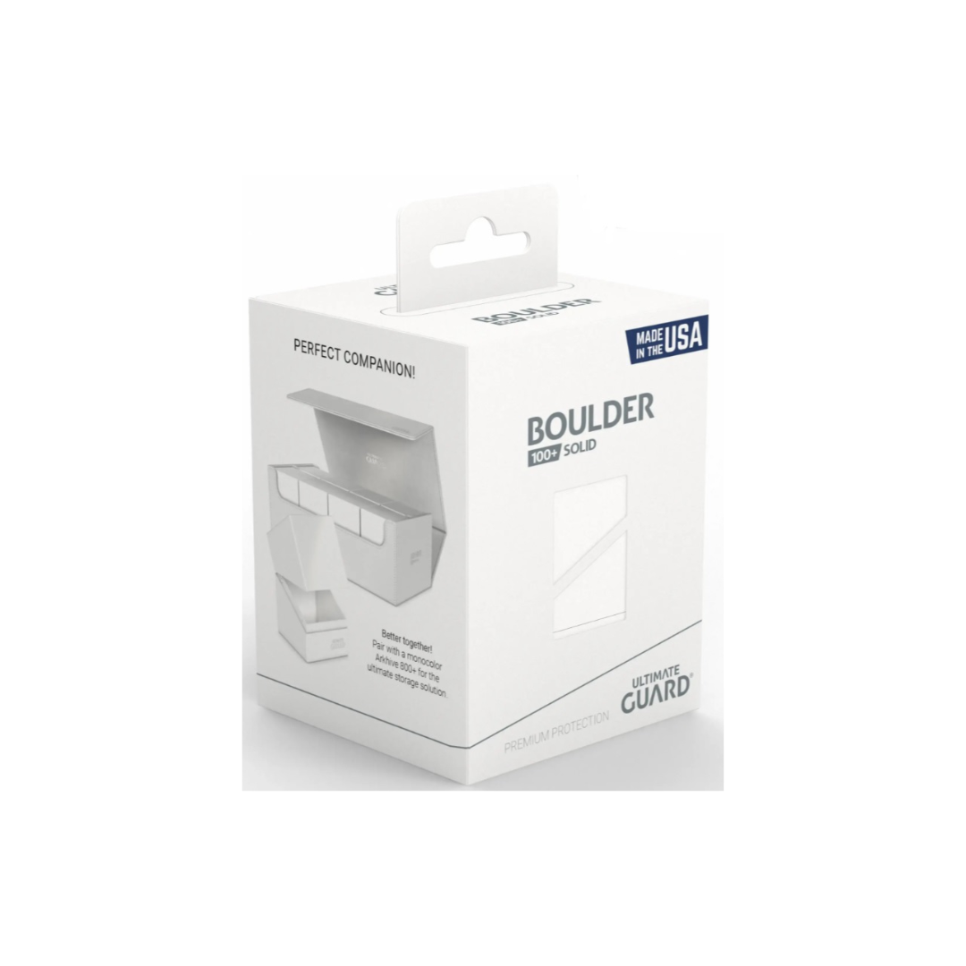 ULTIMATE GUARD DECK CASE BOULDER SOLID WHITE 100+