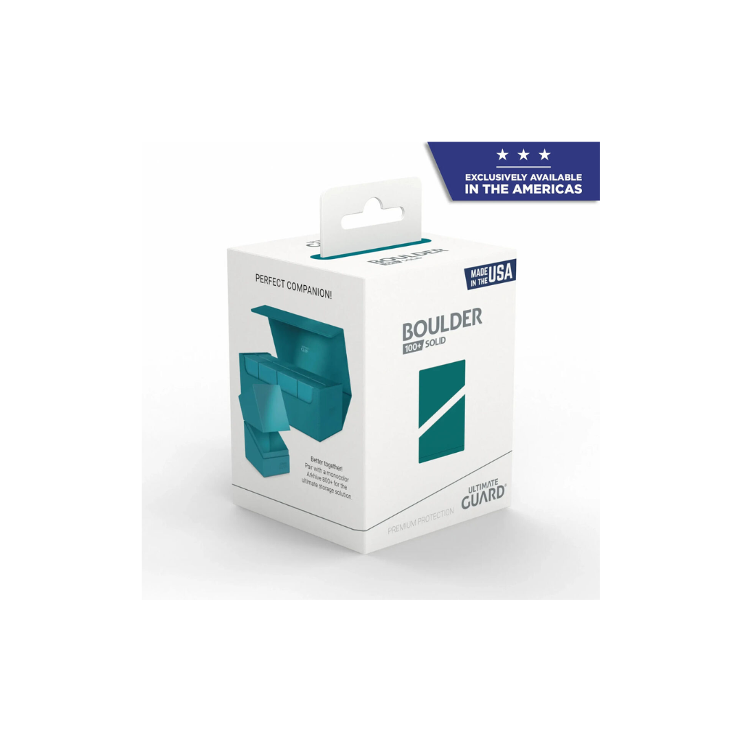 ULTIMATE GUARD DECK CASE BOULDER SOLID PETROL 100+