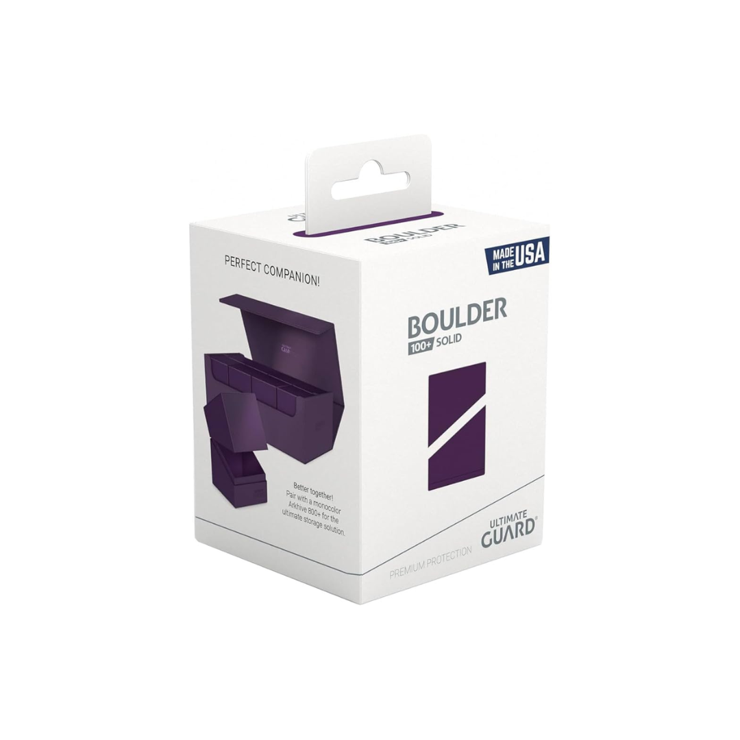 ULTIMATE GUARD DECK CASE BOULDER SOLID PURPLE 100+