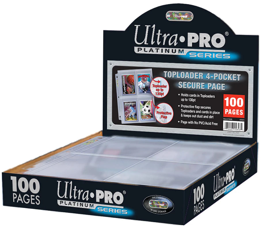ULTRA PRO PLATINUM SERIES HOLOGRAM TOPLOADER 4 POCKET