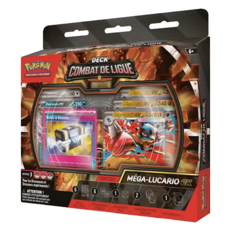 POKEMON FRENCH LEAGUE BATTLE DECK MEGA LUCARIO EX