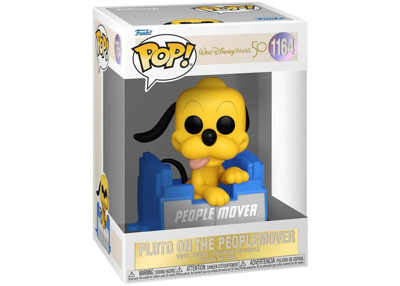 FUNKO POP PLUTO ON THE PEOPLEMOVER #1164 DISNEY