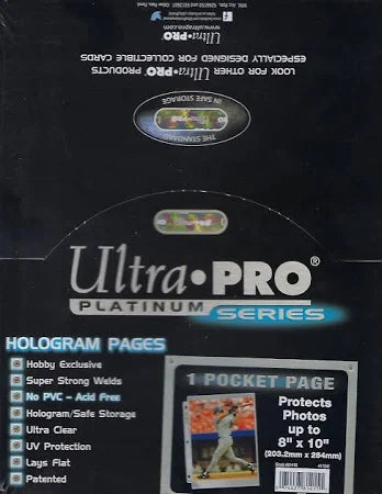 ULTRA PRO PLATINUM SERIES HOLOGRAM 1 POCKET PAGES