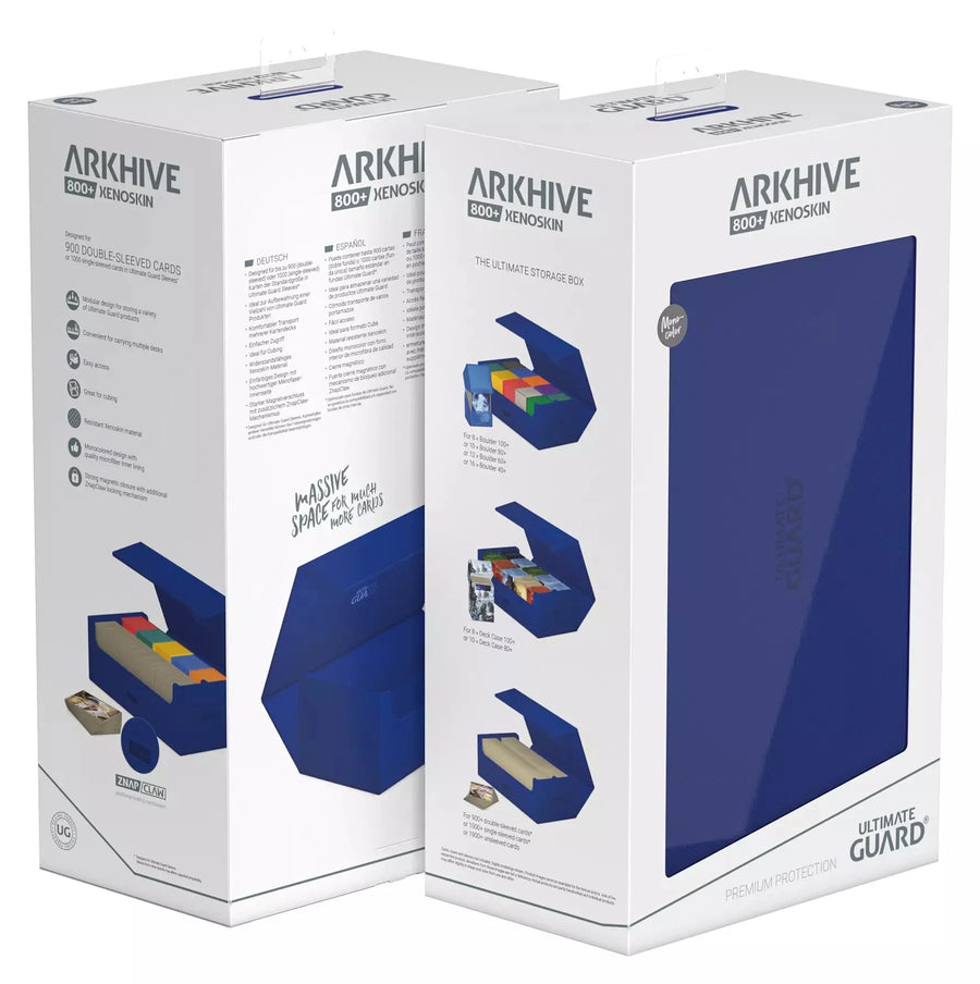 ULTIMATE GUARD DECK CASE ARKHIVE 800+ MONOCOLOR BLUE