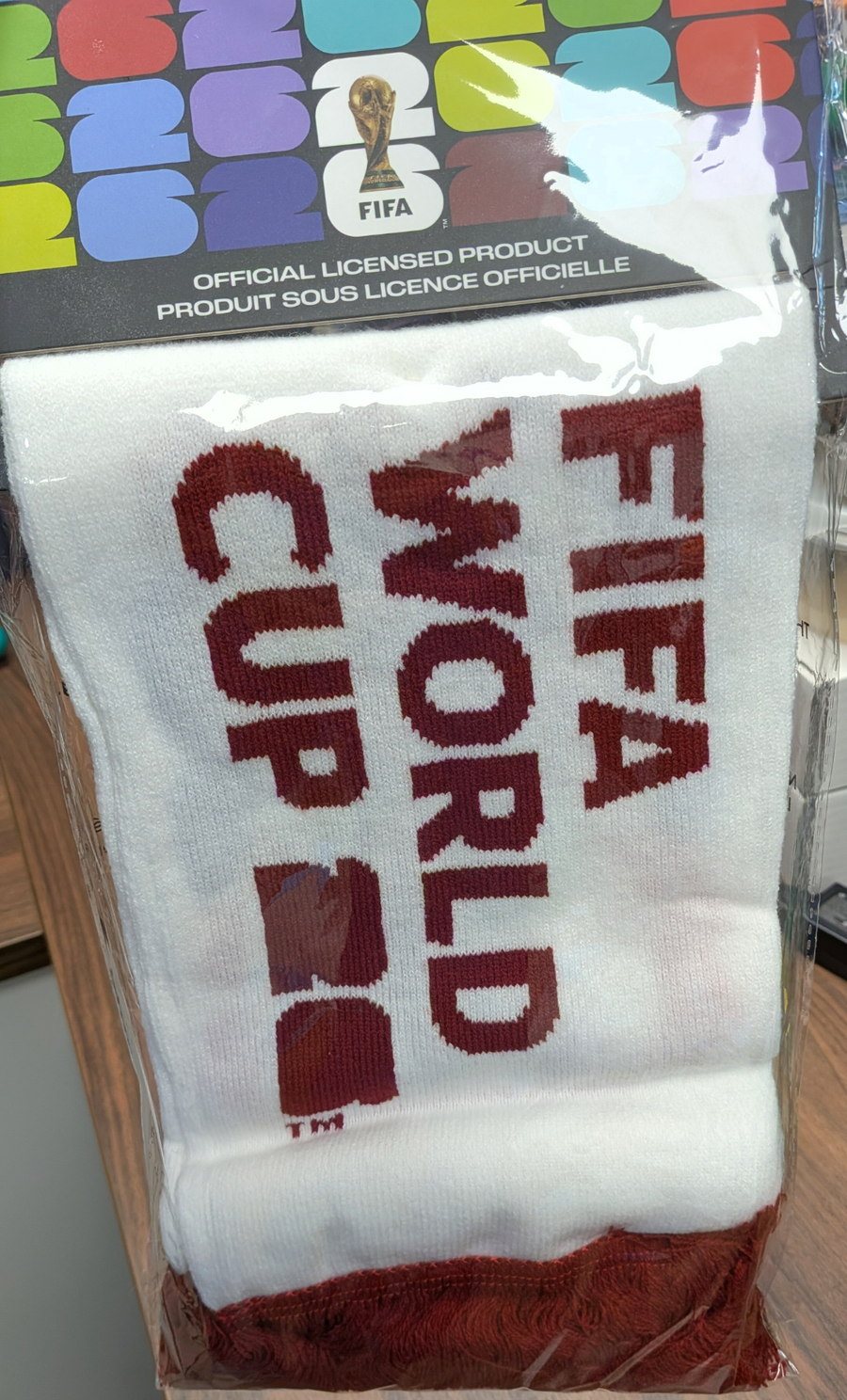 2026 WORLD CUP FIFA FOULARD BLANC