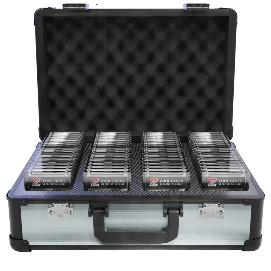 ZION CASE SLAB CASE XL 4 ROW CUBED SILVER