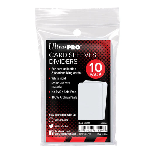 ULTRA PRO CARD SLEEVES DIVIDERS (10 PER PACK)