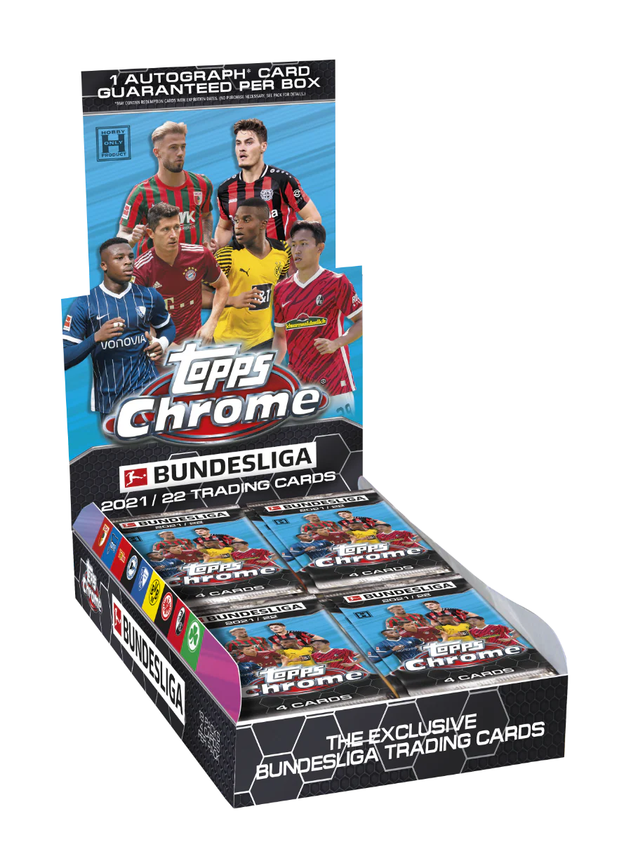 2021-22 TOPPS CHROME BUNDESLIGA SOCCER HOBBY BOX