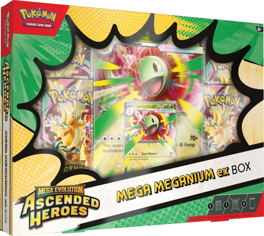 POKEMON MEGA EVOLUTION ASCENDED HEROES MEGA  MEGANIUM EX BOX