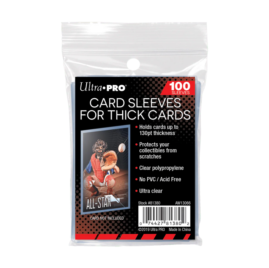 ULTRA PRO CARD SLEEVE FOR THICK CARDS 100