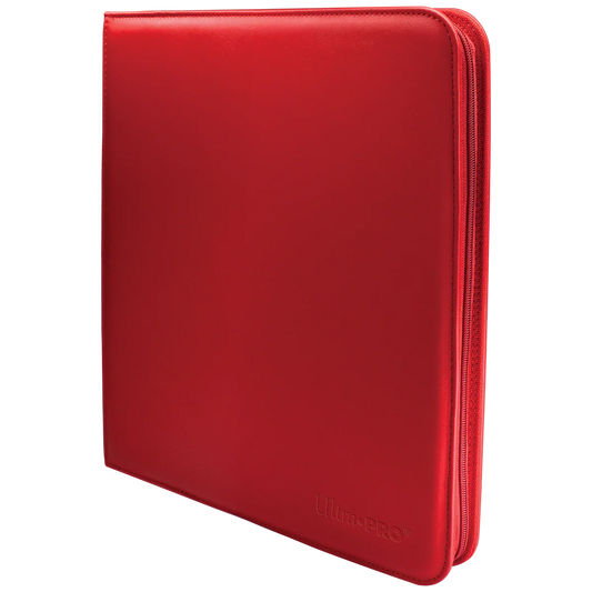 ULTRA PRO VIVID PRO BINDER ZIPPER RED ROUGE
