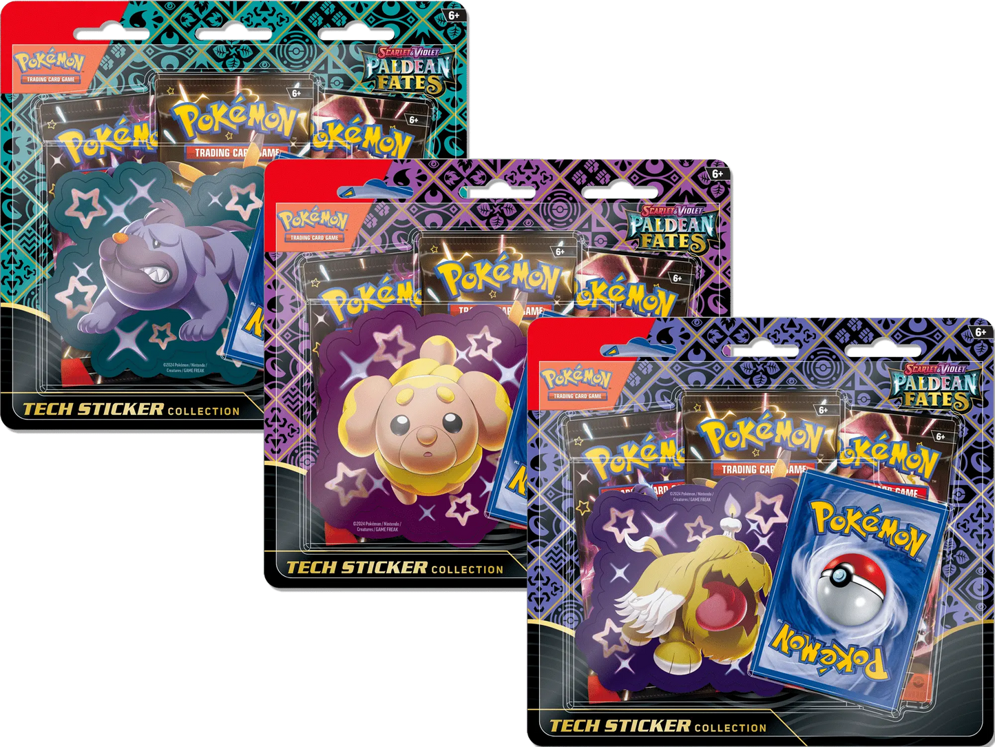 POKEMON SCARLET & VIOLET PALDEAN FATES TECH STICKER COLLECTION