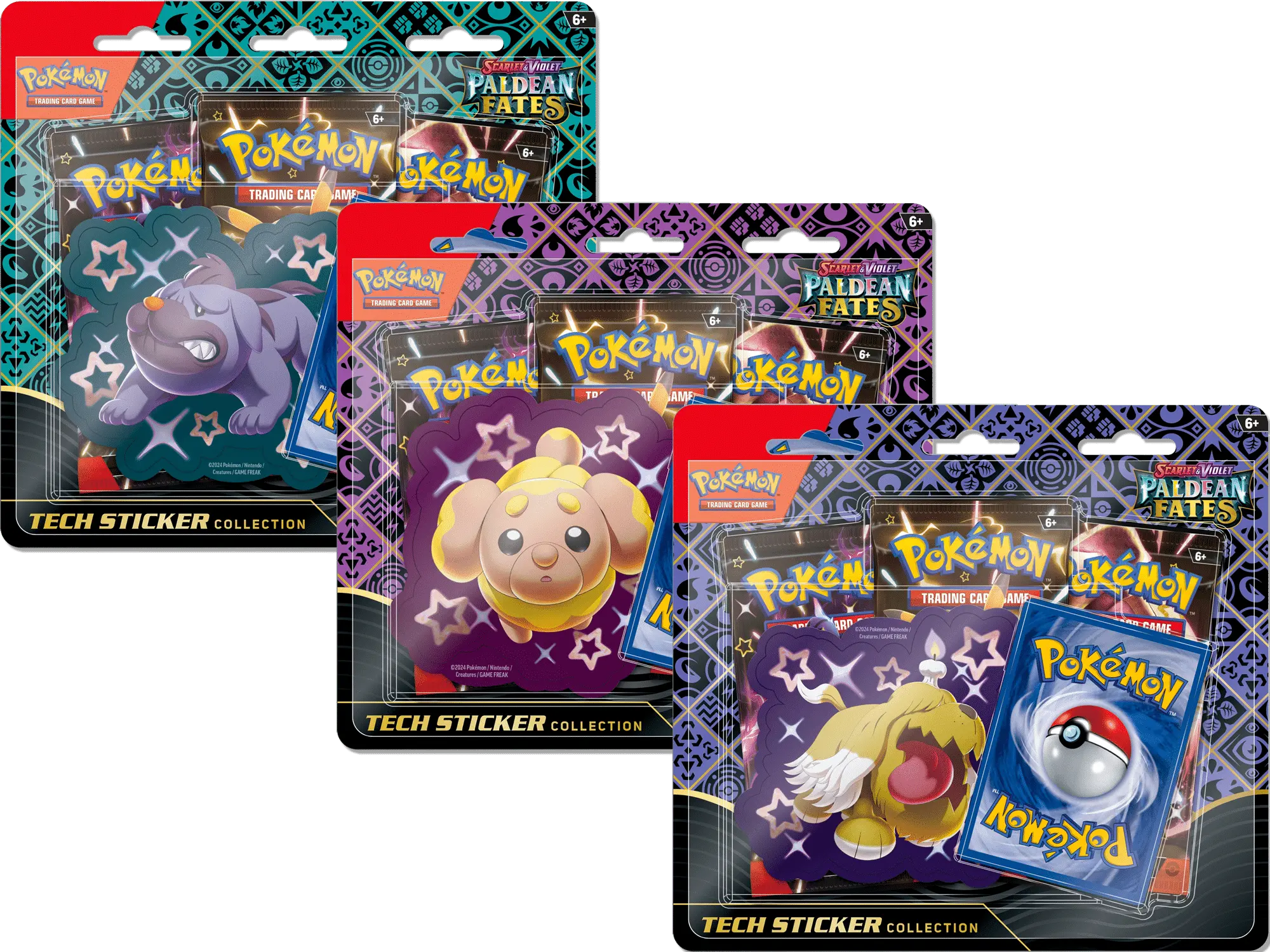 POKEMON SCARLET & VIOLET PALDEAN FATES TECH STICKER COLLECTION