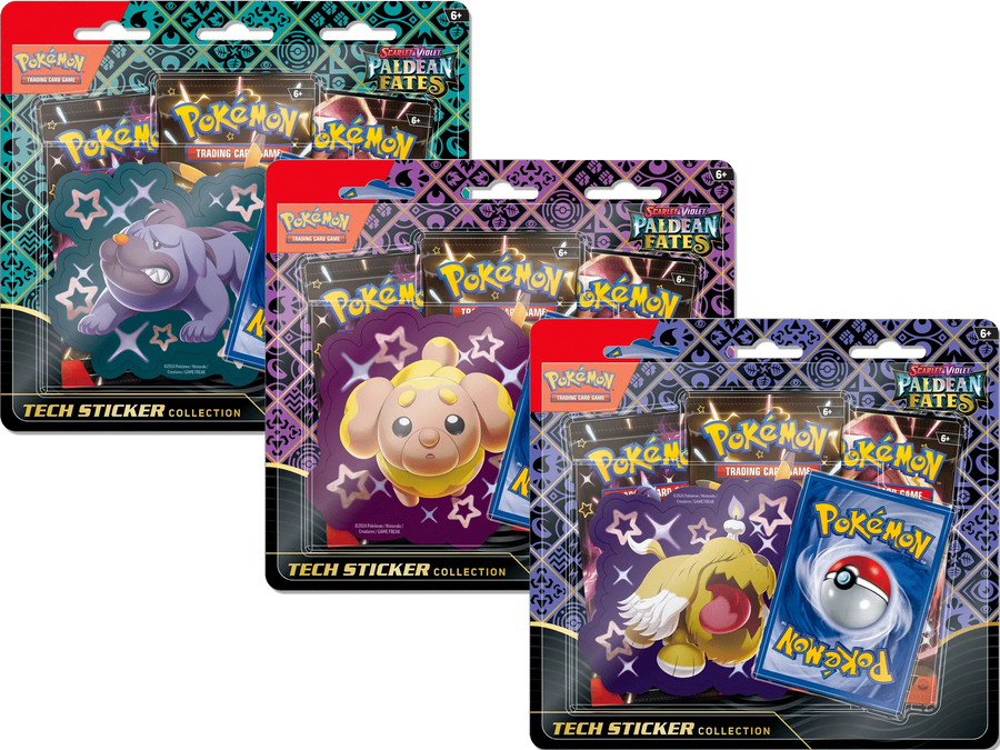 POKEMON SCARLET & VIOLET PALDEAN FATES TECH STICKER COLLECTION
