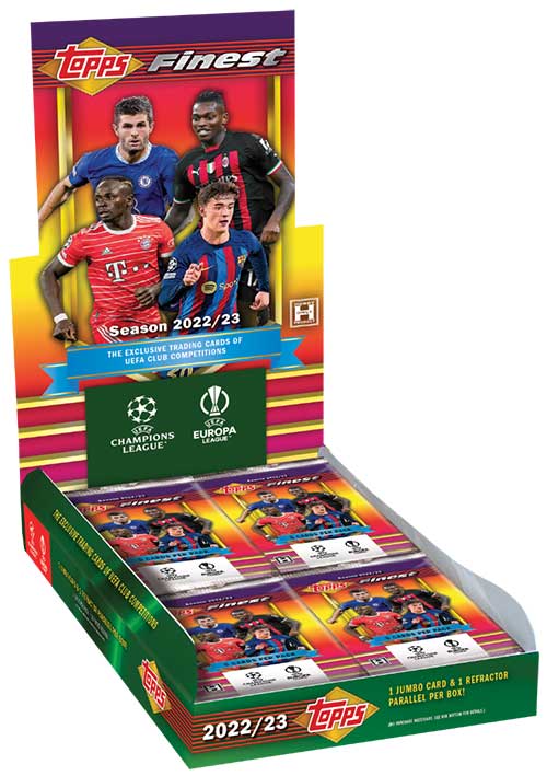 2022-23 TOPPS FINEST CHAMPIONS LEAGUE SOCCER HOBBY BOX