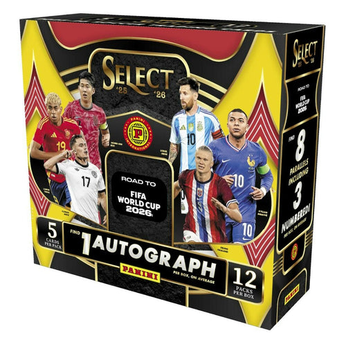 2025-26 PANINI SELECT SOCCER ROAD TO FIFA WORLD CUP INTERNATIONNAL HOBBY BOX