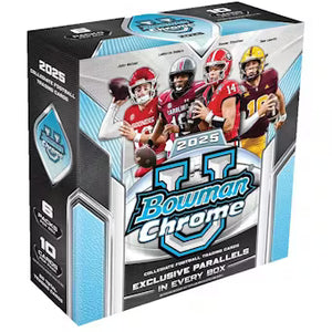 2025 BOWMAN CHROME UNIVERSITY FOOTBALL MEGA BOX