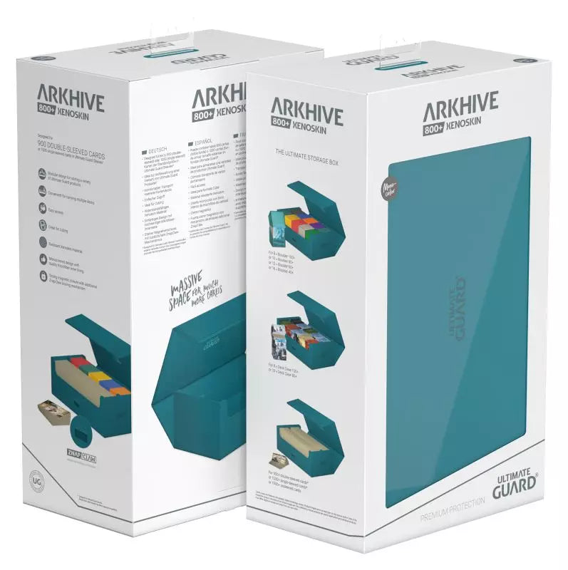 ULTIMATE GUARD DECK CASE ARKHIVE 800+ MONOCOLOR PETROL