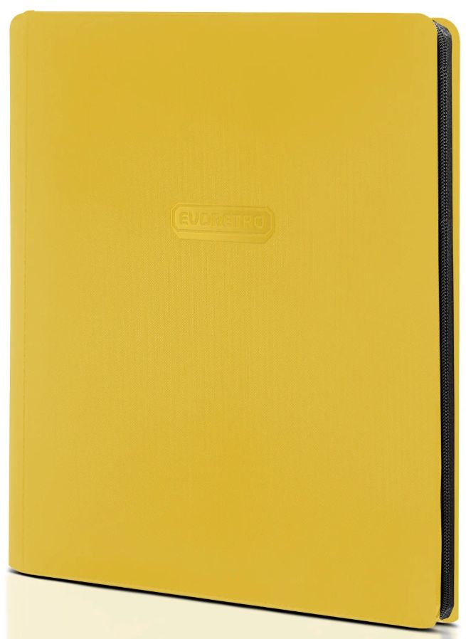 EVORETRO 9-POCKET CARD BINDER YELLOW