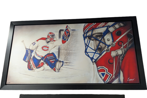 CADRE Patrick Roy Canadiens MTL canvas - Leroux /33 40X28