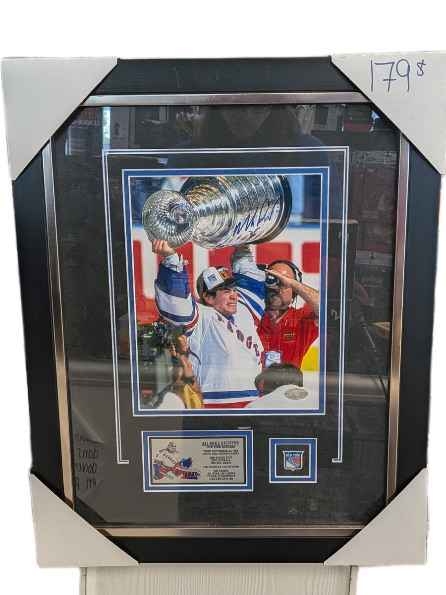 CADRE Mike Ritchter AUTO RG NY STANLEY CUP 17x21