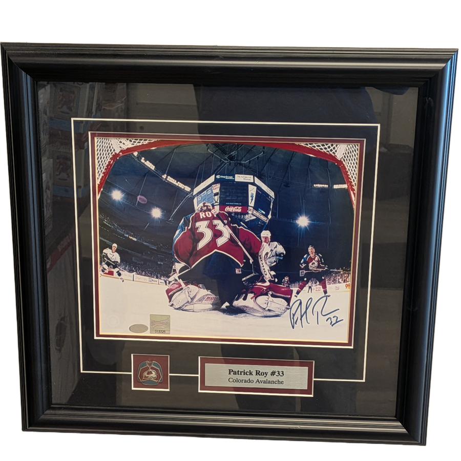 CADRE Patrick Roy AVALANCHES COLORADO autographié 16x15 FRAMEWORK
