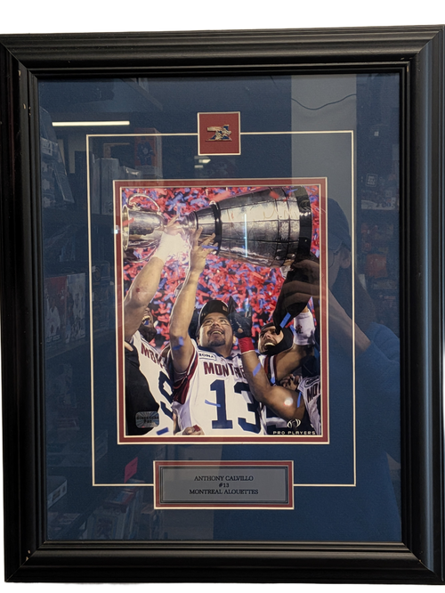 CADRE Anthony Calvillo Coupe grey Alouettes MTL 17x21