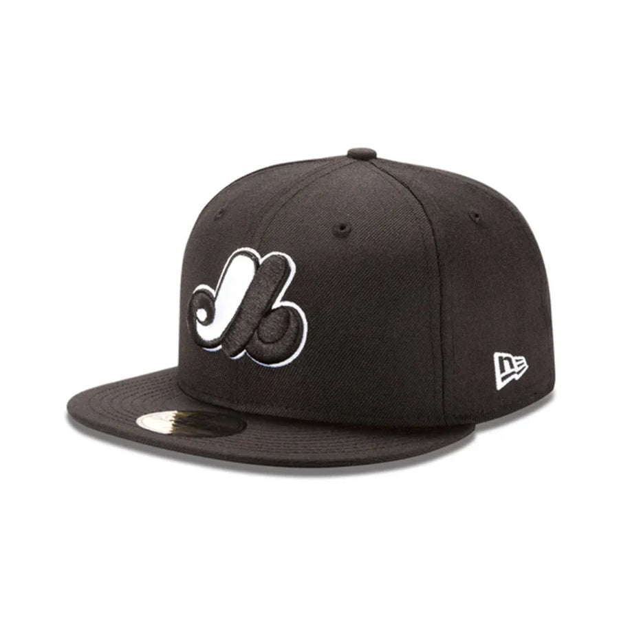 NEW ERA CAP MLB 59 FIFTY 7 1/8 MONTRÉAL EXPOS NOIR CREST NOIR-BLANC