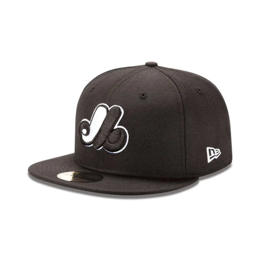 NEW ERA CAP MLB 59 FIFTY 7 1/2 MONTRÉAL EXPOS NOIR CREST NOIR-BLANC