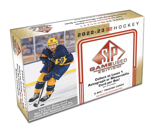 2022-23 UPPER DECK SP GAME USED HOBBY BOX