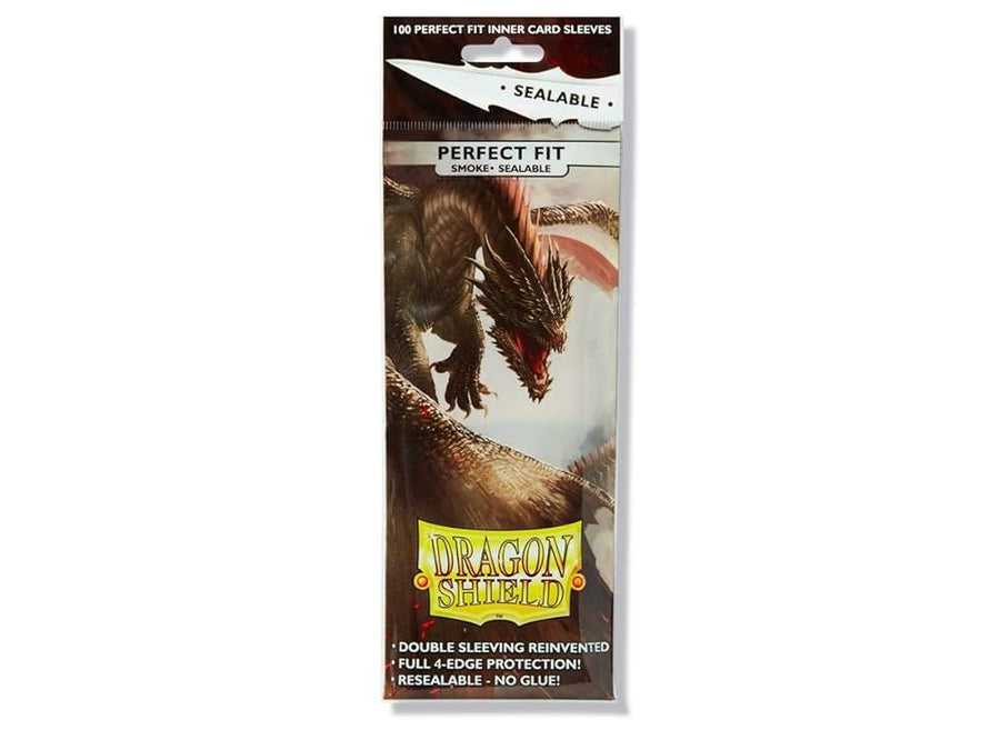 DRAGON SHIELD SLEEVES PERFECT FIT SEALABLE SMOKE