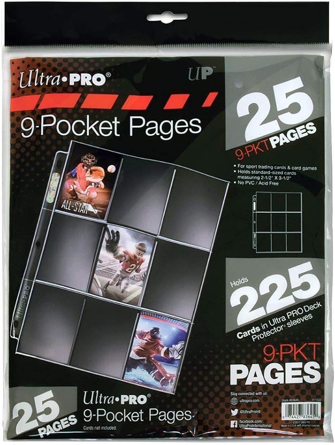ULTRA PRO 9-POCKET PAGES (QTY25)