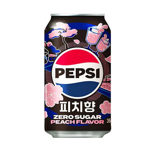 PEPSI PEACH SUGAR ZERO FLAVOR 355ML