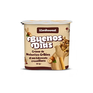 BUENOS DIAS CRÈME DE NOISETTES GRILLÉES ET SES BÂTONNETS CROUSTILLANTS
