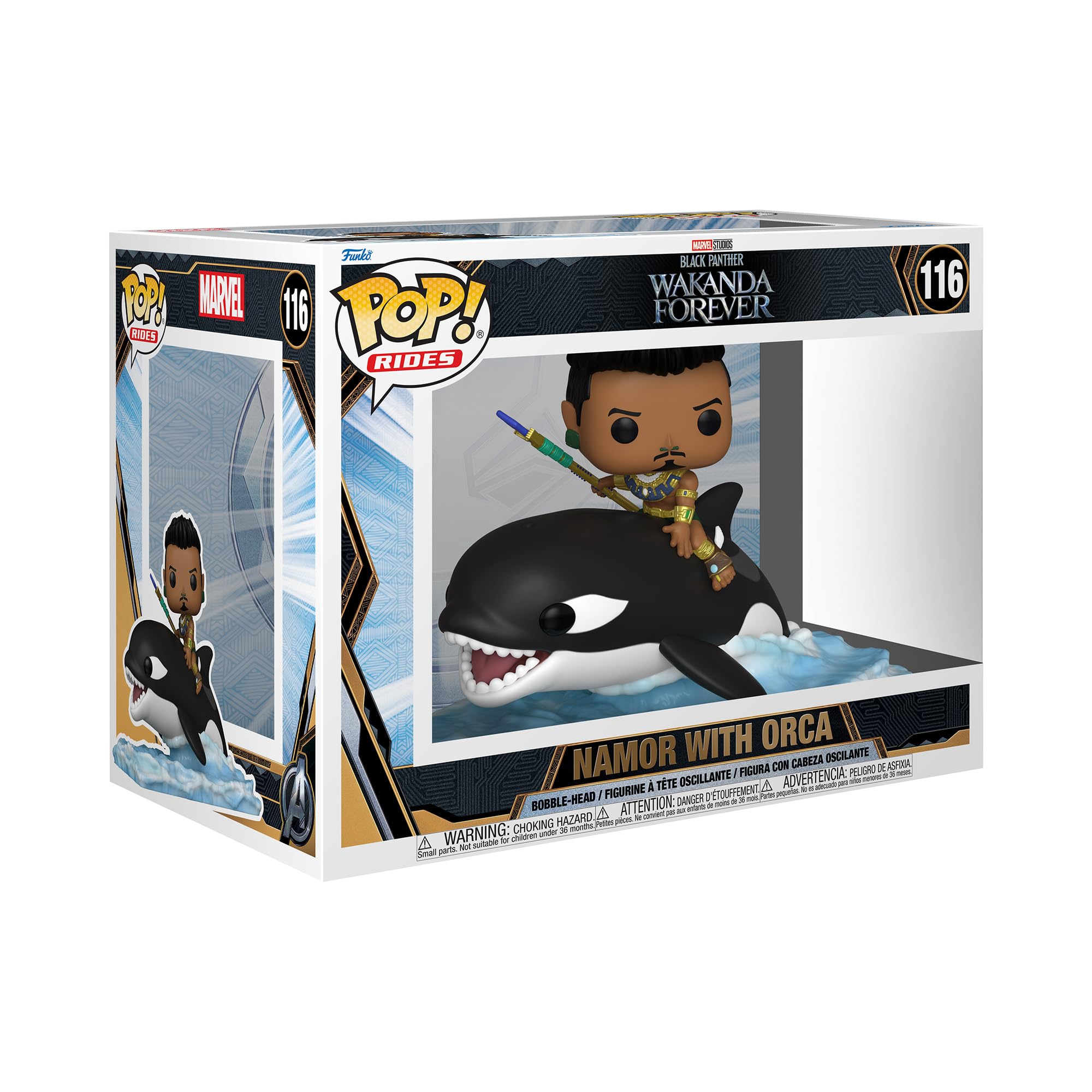 FUNKO POP NAMOR WITH ORCA #116 RIDES BLACK PANTHER