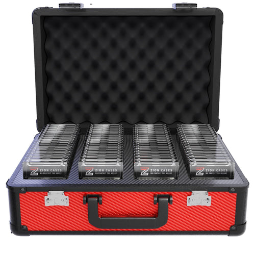 ZION CASES SLAB CASE XL CARBON FIBER RED