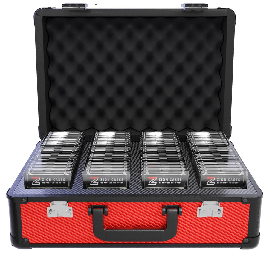 ZION CASES SLAB CASE XL CARBON FIBER RED